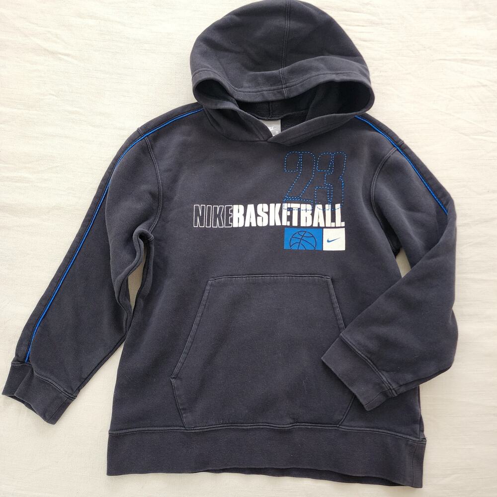 Y2k Nike Basketball Black Hoodie kids 10